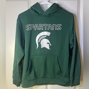 Colosseum Michigan State Green and White Hoodie